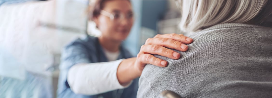 zorgverlener en patiënt